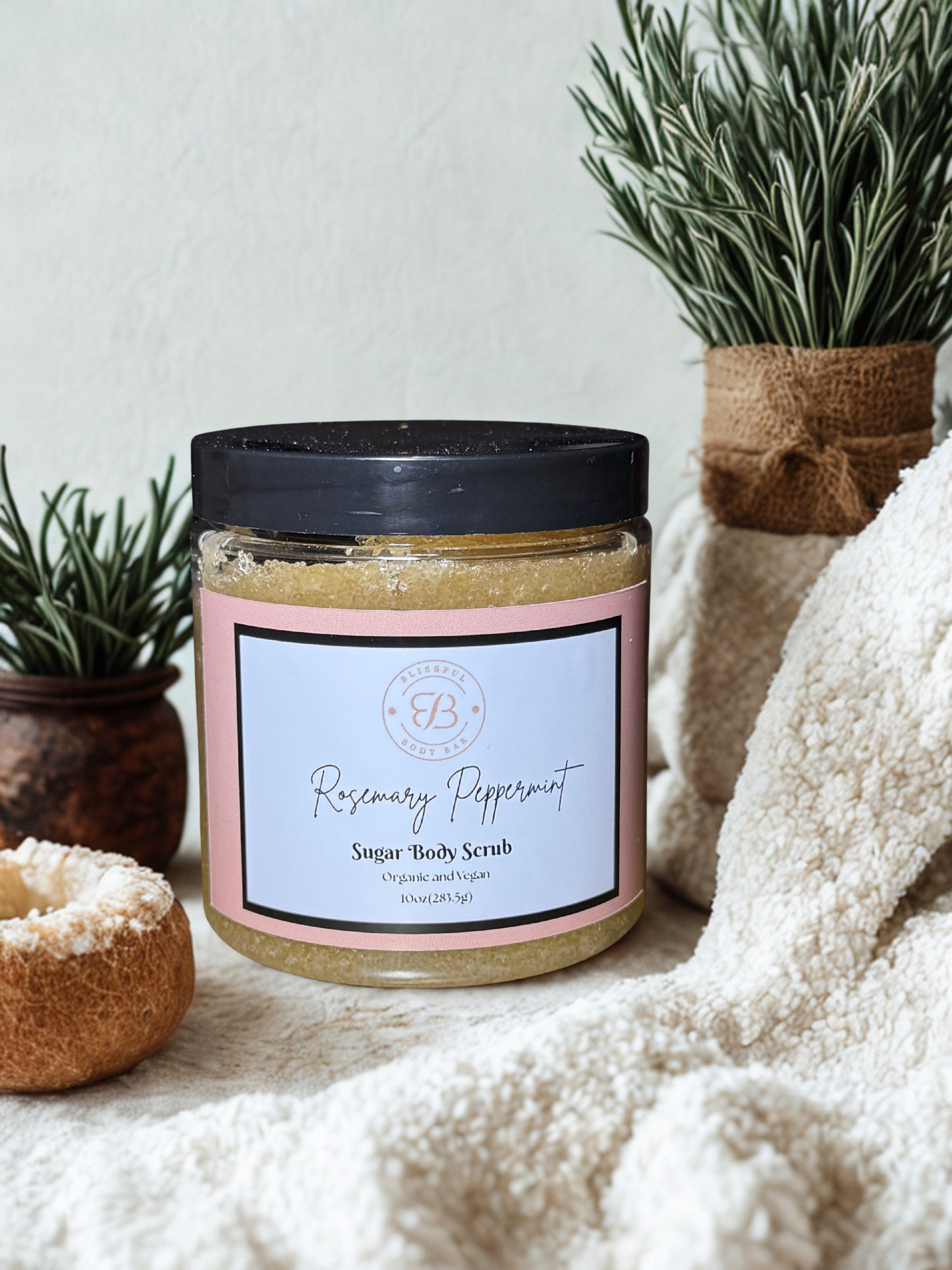 Rosemary Peppermint Body Sugar Scrub