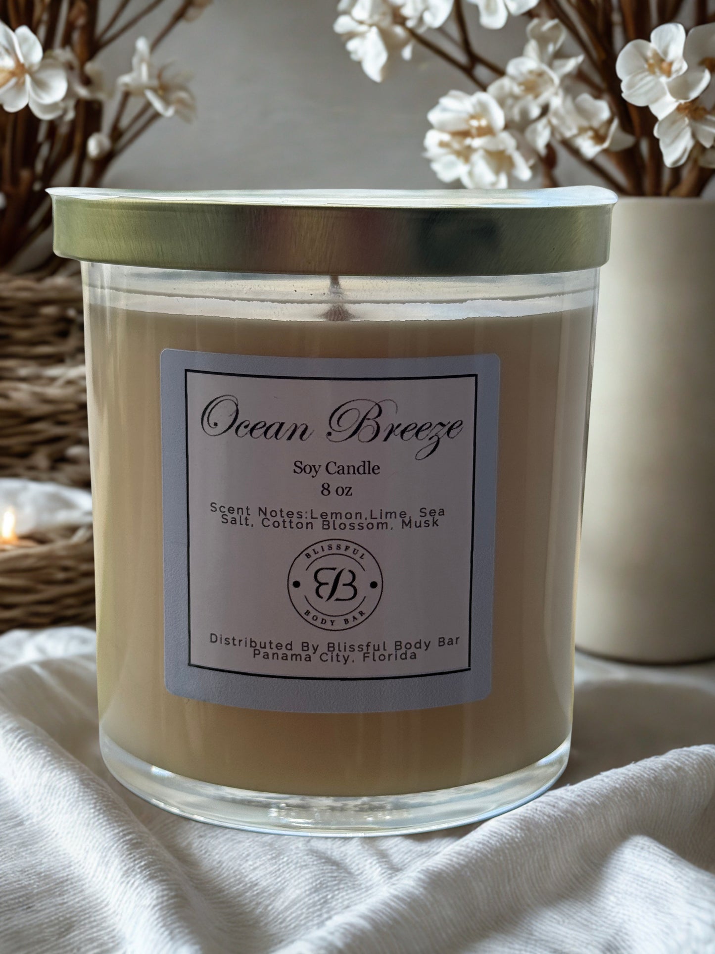 Ocean Breeze Soy Wax Candle