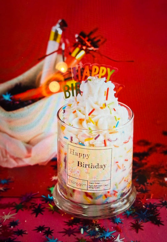 Happy Birthday Confetti Candle