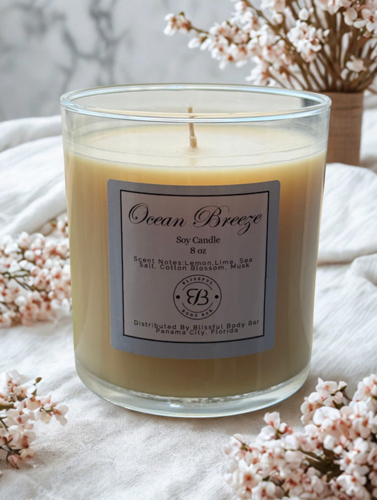 Ocean Breeze Soy Wax Candle
